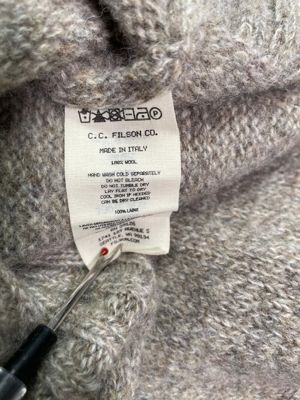 Vintage 90s C.C. Filson Co. Wool Crewneck Sweater - Picture 4 of 5